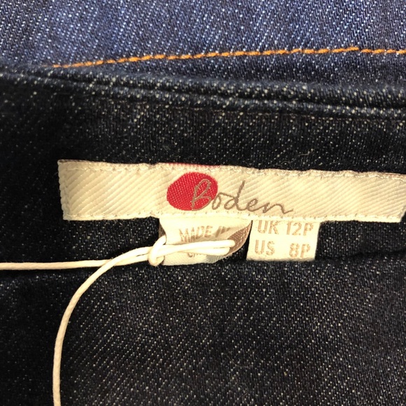 NWT Boden Denim Patch Pocket Skirt 8P - Picture 4 of 4